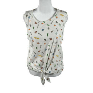 J Crew Top Tank Sleeveless Blouse New York Medium Casual Lightweight